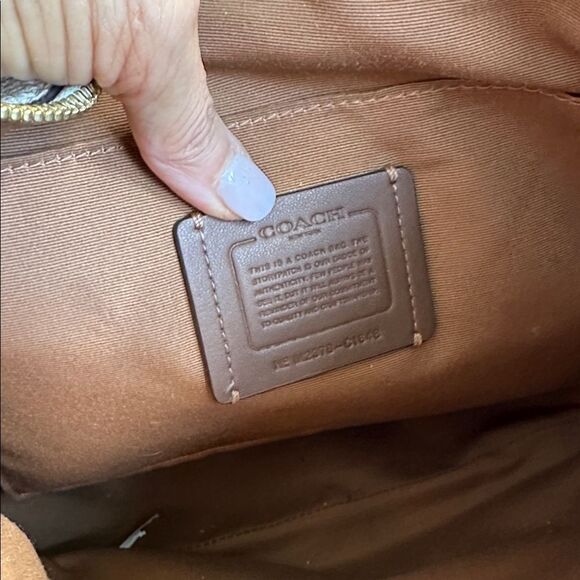 Coach Genuine Leather Ellie File Crossbody Shoulder Purse Soft Adjustable Strap - Picture 12 of 12